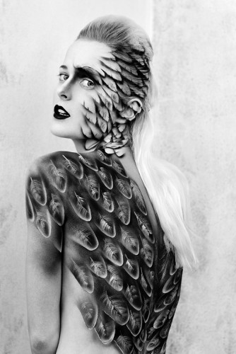 Eagle Woman - bodypainting: David Šesták Eagle Woman - bodypainting: David Šesták